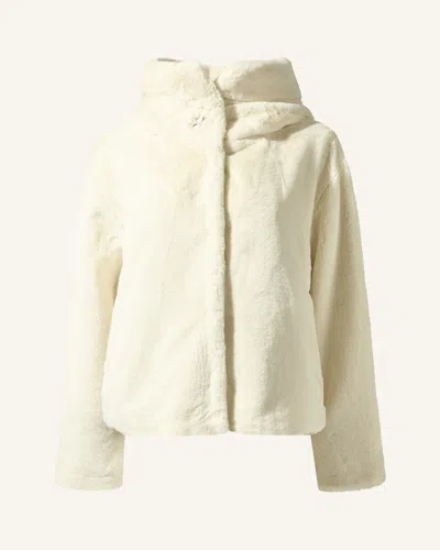 Perfect Moment Faux Fur Hoodie Xs In Snow-white