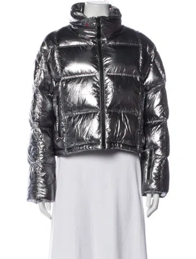 Pre-owned Perfect Moment Faux Fur Jacket In Silver