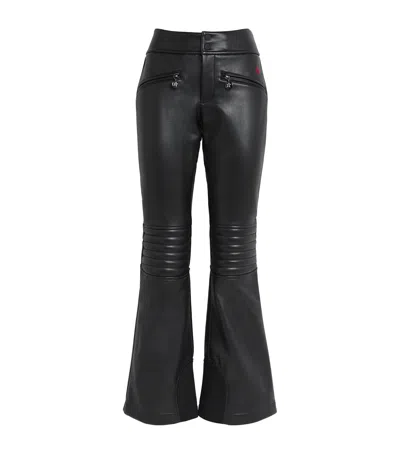 Perfect Moment Faux Leather Aurora Ski Trousers In Black