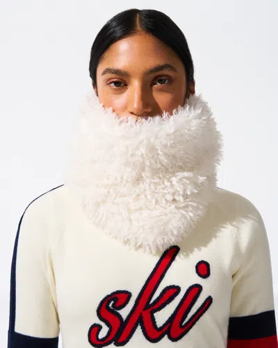 Perfect Moment Faux Shearling Snood Onesize In White