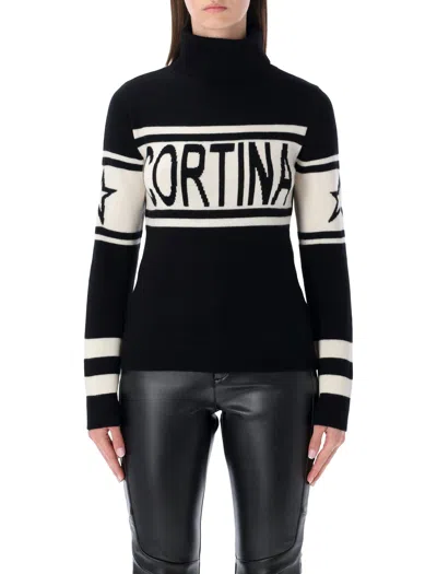 Perfect Moment Fitted Merino Wool Turtleneck Sweater - Size S In Black