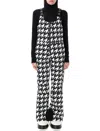 Perfect Moment Blackwhite Houndstooth Pattern All-in-one In Black