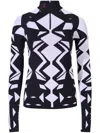 Perfect Moment Perfect Jacquard Base Layer In Black
