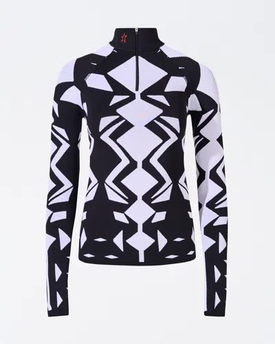 Perfect Moment Perfect Jacquard Base Layer In White