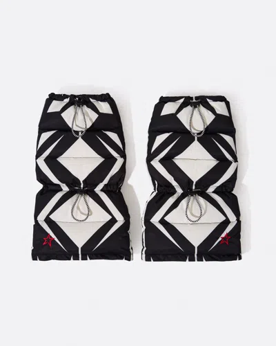 Perfect Moment Geo Print Down Leg Warmers Onesize In Geo-print