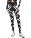 Perfect Moment Geo Print Jacquard Legging Xl In White