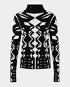 PERFECT MOMENT GEOMETRIC TURTLENECK jumper