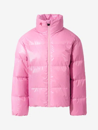 Perfect Moment Kids'  Girls Down Padded Nuuk Puffer Jacket In Pink