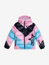 Perfect Moment Super Mojo Colorblocked Down Ski Jacket In Multi