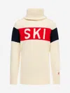 Perfect Moment Girls Ski Turtleneck Jumper In Neutral