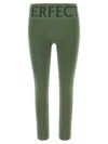 Perfect Moment Women Green Perfect Thermal Leggings, Xs Luxury Activewear For Women Darveys In Green