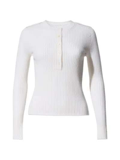 Perfect Moment Henley-neck Top In White