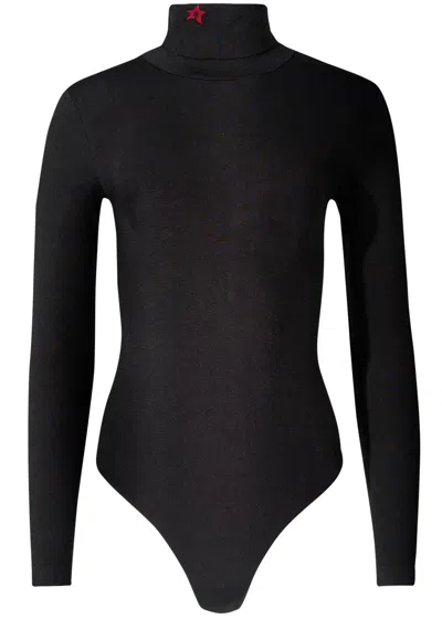Perfect Moment High-neck Bodysuit In Black