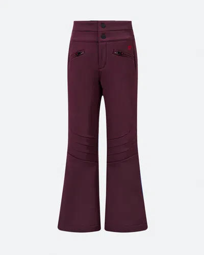 Perfect Moment High Waist Aurora Flare Pant Y4 In Burgundy
