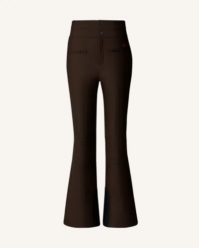 Perfect Moment High-waist Aurora Flare Ski Pant Xl In Brown