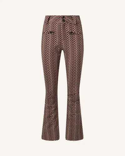Perfect Moment High-waist Aurora Flare Ski Pant S In Brown