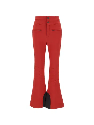 Perfect Moment High-waist Aurora Flare Ski Pants In Red