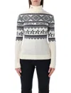 Perfect Moment Intarsia-knit Merino Wool Turtleneck Xl In White