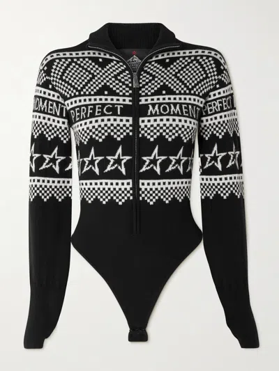 Perfect Moment Holiday Body Sweater In Multi