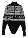 Perfect Moment Holiday Knitted Body In Black