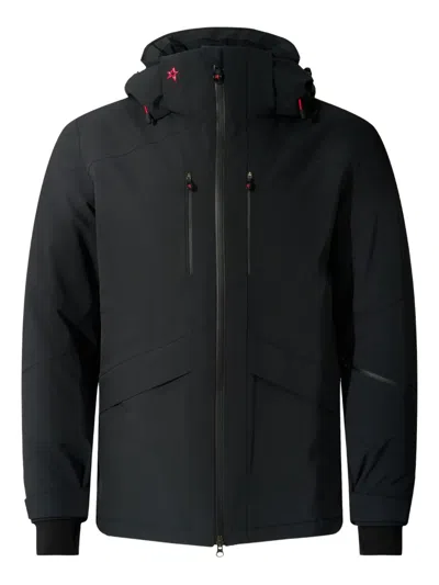 Perfect Moment Hooded-zipped Jacket In Black