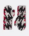 Perfect Moment Houndstooth Apres Mittens Onesize In Houndstooth