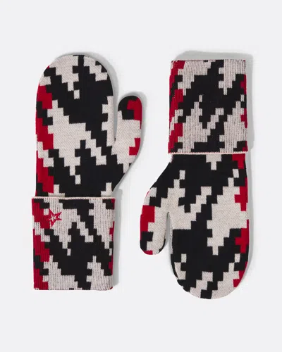 Perfect Moment Houndstooth Apres Mittens Onesize