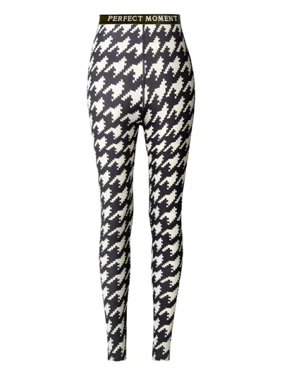 Perfect Moment Houndstooth Base Layer Leggings In Multi