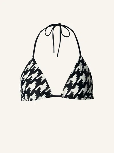 Perfect Moment Houndstooth Bikini Top S