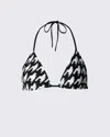 Perfect Moment Houndstooth Bikini Top Xl