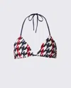 Perfect Moment Houndstooth Bikini Top Xl