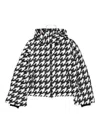 Perfect Moment Houndstooth Down Jacket In Black