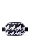 HOUNDSTOOTH-PATTERN BELT BAG