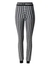 Perfect Moment Houndstooth-pattern Logo-waistband Pants In Multi