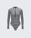 PERFECT MOMENT HOUNDSTOOTH PM HALF-ZIP SPRING SUIT