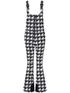 Perfect Moment Blackwhite Houndstooth Pattern All-in-one In Schwarz