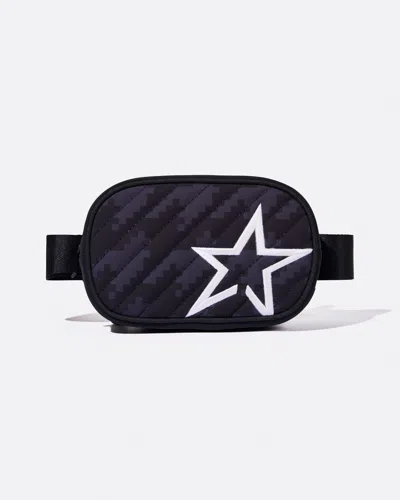 Perfect Moment Houndstooth Star Belt Bag Onesize In Black-houndstooth