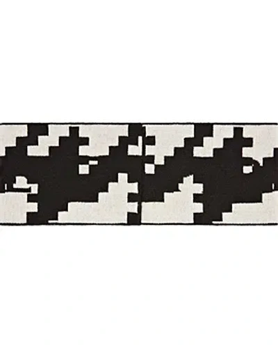Perfect Moment Houndstooth Wool Headband In Black/white
