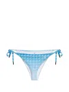 Perfect Moment Houndstooth-pattern Bikini Bottoms In Blue