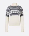 Perfect Moment Intarsia-knit Merino Wool Turtleneck Xl In White