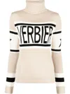 Perfect Moment Intarsia-knit Roll-neck Jumper In Neutrals