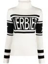 Perfect Moment Intarsia-knit Roll-neck Jumper In White