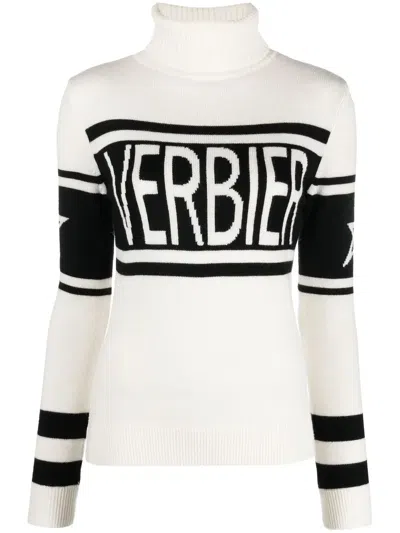 Perfect Moment Intarsia-knit Roll-neck Jumper In White