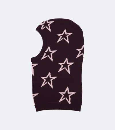 Perfect Moment Intarsia Wool Balaclava In Brown