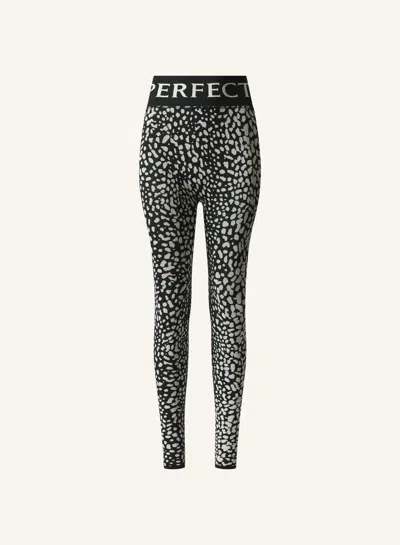Perfect Moment Jacquard Base Layer Legging Xl In Black