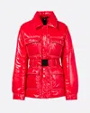 Perfect Moment Jade Shirt Jacket Xl In Red