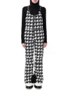 Perfect Moment Blackwhite Houndstooth Pattern All-in-one In Black Houndstsooth