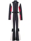 Perfect Moment Women's Jg Ski Suit, Ski One Piece, Jet Black & Snow White, Xl In Black