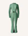 Perfect Moment Belted Ski Suit In Green