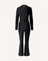Perfect Moment Belted Star-detail Ski Suit In Black